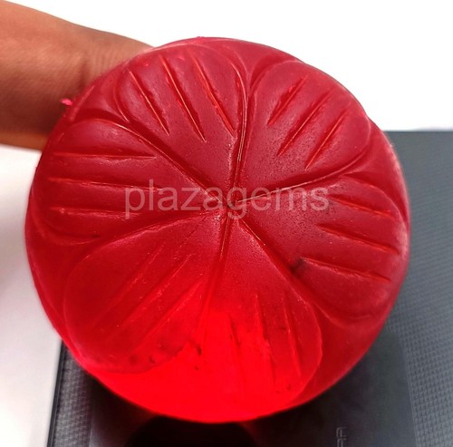 390.15 CT musk melon Natural Red Ruby Rough Dyed EGL Loose Gemstone 5MSH - Picture 2 of 7