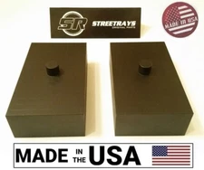 StreetRays 99-22 Ford F250 1.5" Rear Lift Blocks SuperDuty Kit 2WD & 4WD (BLACK)