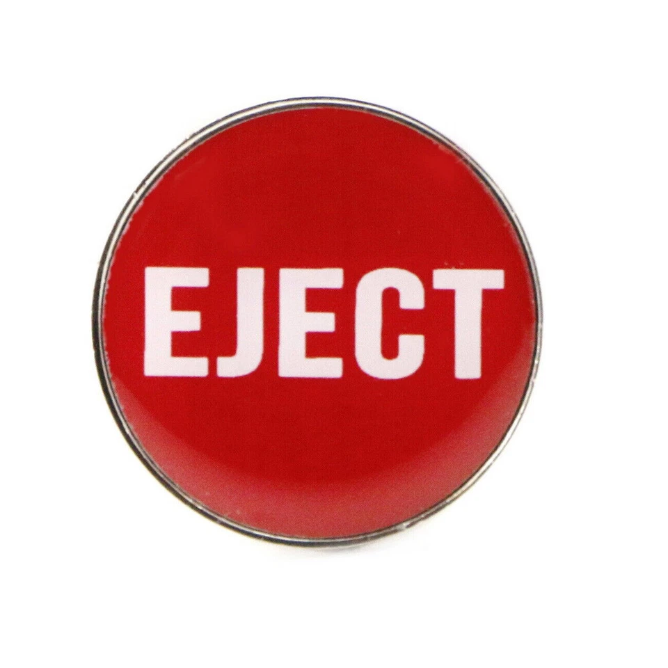 Cubierta de enchufe encendedor de cigarrillos de diseño de botón "Eyectar" rojo deportivo Foto 3 de 4