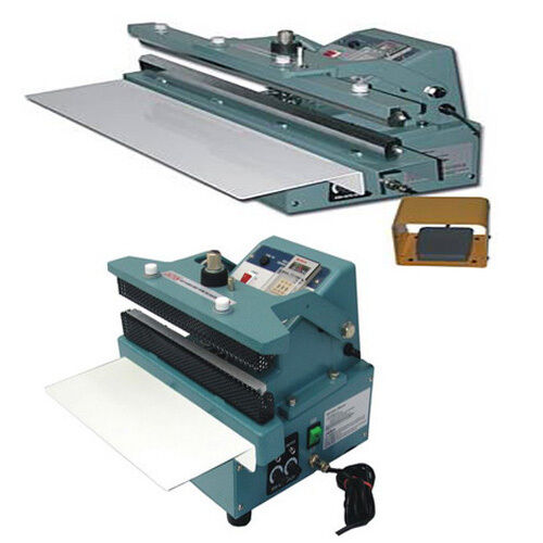 24" Automatic / Manual Constant Heat Sealer 5/8" Seal Foil Bag Thick Plastic - Picture 3 of 5