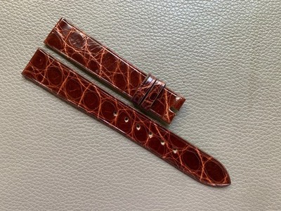 Brown Genuine Leather Skin watch strap band Custom Size 15 16 17 18 19 20 2122mm