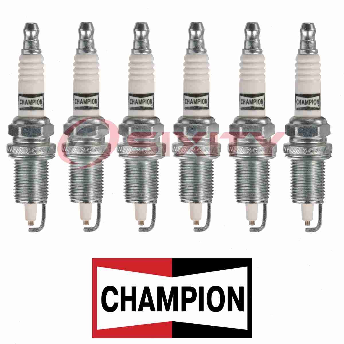 For Jeep Grand Cherokee CHAMPION PLATINUM 6 pc Spark Plugs 4.0L L6 1993-2004 k7