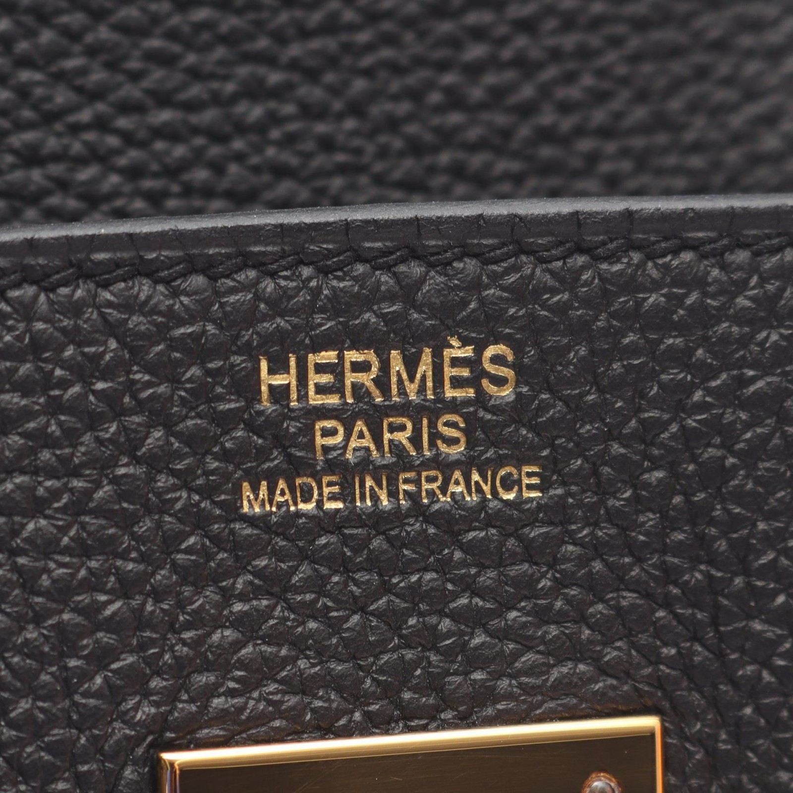 HERMES Birkin 30 Handbag U Togo leather Black Used Women GHW thumbnail 4