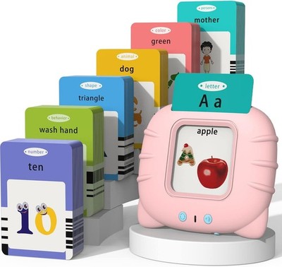Talking Flash Cards for Toddlers - Montessori Learning Toy, Speech Therapy 224ct