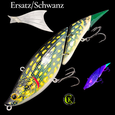 Swimbait UV Hardbait Twitchbait Glider Wobbler Runner Jerkbait Kunstköder Pike