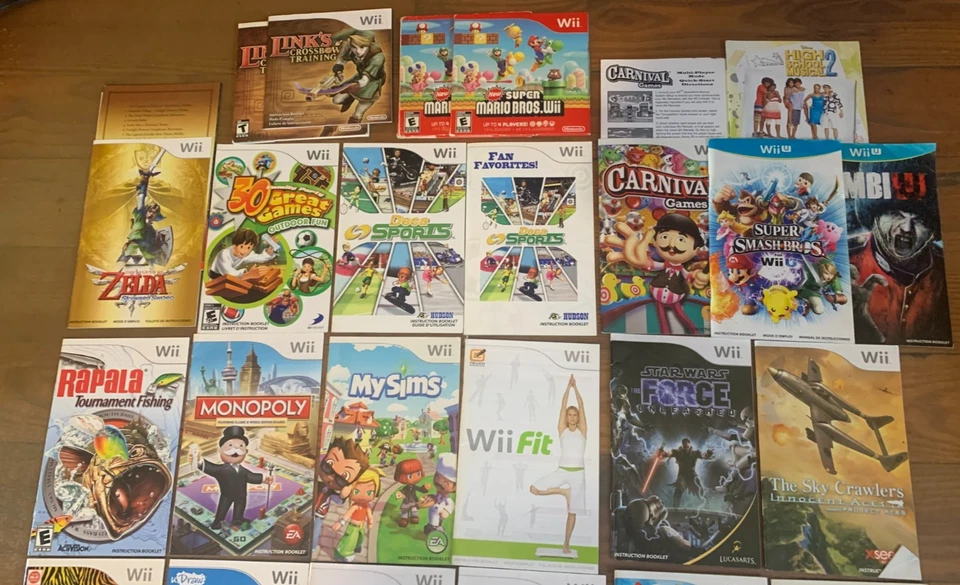 Wii Manual Lot Of 30+ Manual/Instruction Booklets - Image 2 of 4