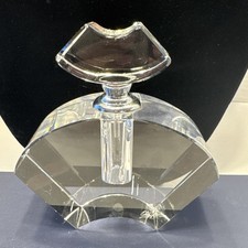 Oleg Cassini Fine Crystal 4 in Tall Perfume Bottle W/Box