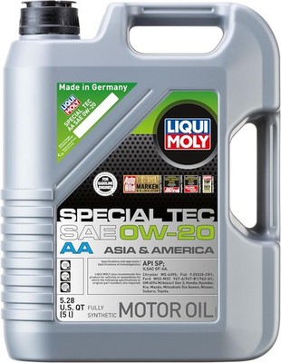 LIQUI MOLY Special Tec AA SAE 0W-20 | 5 L | Fully synthetic engine oil | 5 L 