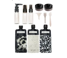 Kitsch 11 PCS Travel Bottles Kit for Shampoo, Conditioner, Lotion & More -