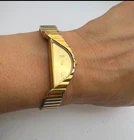 Vintage Seiko Rivoli Half Moon 1F20-5D50 Gold Quartz 1994 Japan Rare Original