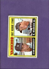 1967 Topps #93 Stan Bahnsen/Bobby Murcer VG Very Good RC Rookie Yankees ID:78278
