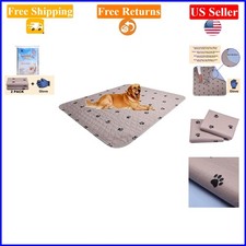 Large Washable Dog Pee Pads with Grooming Gloves, Waterproof  Reusable