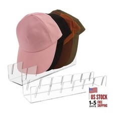 Clear Acrylic Hat Stand for Baseball Caps  Easy Setup for 14 Baseball Caps  Hat