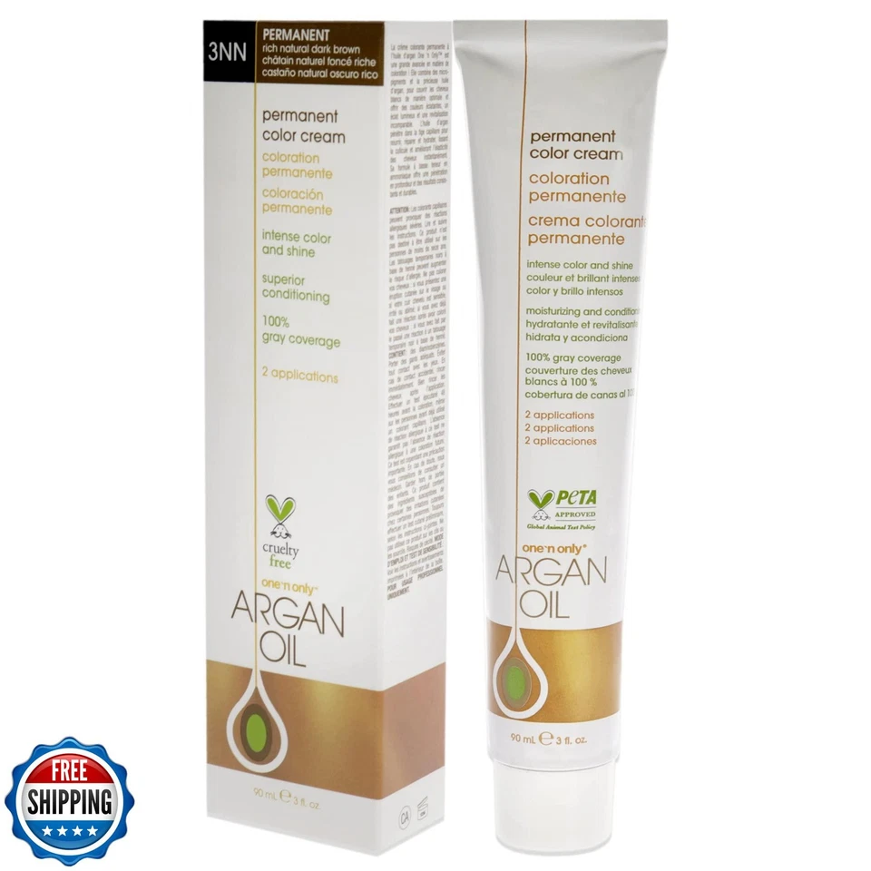 Color de cabello permanente One N' Only - Tinte de cabello permanente hecho con aceite de argán - D Foto 4 de 4