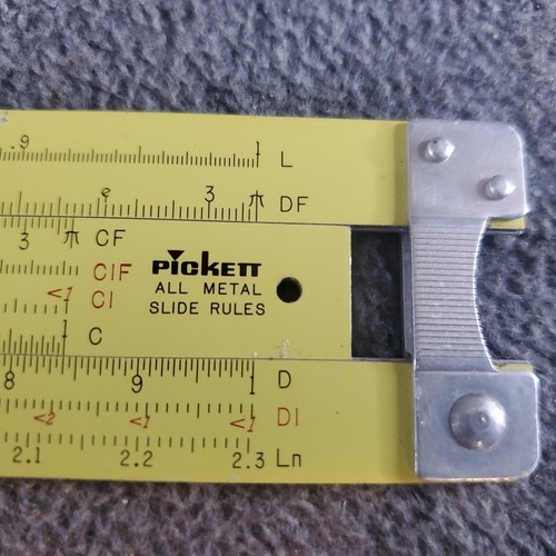 Pickett N1010SL-ES SUPER-POWER TRIG, 10-in Slide Rule w leather sheath - Picture 10 of 24