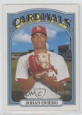 2021 Topps Heritage High Number French Text O-Pee-Chee Back Johan Oviedo 0t2