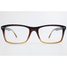 Santa Ana S342 Brown Gradient Rectangular Eyeglass Frames 53-18-145 Men Women