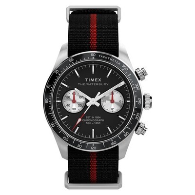 Timex TW2Y38900 Waterbury Heritage Chronograph 39 mm Stoffarmbanduhr   Herrenuhr