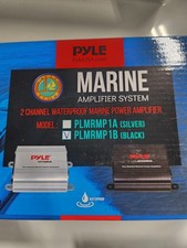 Pyle PLMRMP1B Marine Waterproof Amplifier 2x100W RMS Remote Control Power
