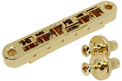 Pinnacle Locking TOM Nashville Aluminum Bridge Gold plated fits Gibson 