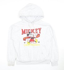 Womens UK XS Regular Disney White Pullover Hoodie
