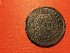 1899 Half Penny Token - Corroded, has been in the sea. Canada?