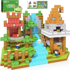 150PCS Magnetic Blocks - Magnetic Building Blocks STEM Toy, Build Mine Magnet Wo