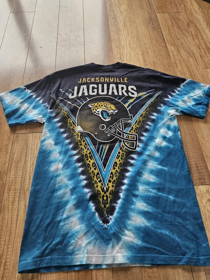 Tie Dye Y2K Majestic Jacksonville Jaguars para hombre talla mediana Foto 2 de 3