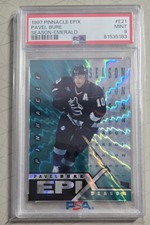 Pavel Bure '97-98 Pinnacle EPIX  SEASON 💚EMERALD💚 SSP /50? Canucks MINT PSA 9