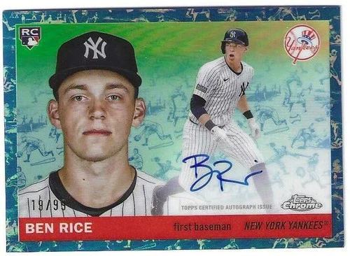 Ben Rice 2025 Topps Chrome Ben Rice #19 Blue