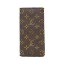 Authentic Louis Vuitton Monogram Portefeuille Brazza M66540 Wallet 230-000-...