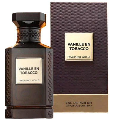 FRAGRANCE WORLD Vanille En Tobacco Mens Perfume 80ml EDP Opulent Arabic Sweet Vanilla Fragrance
