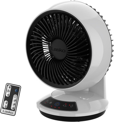 Lasko Whirlwind Orbital Motion Air Circulator Table Fan, 3 Speeds, Timer, Dark M