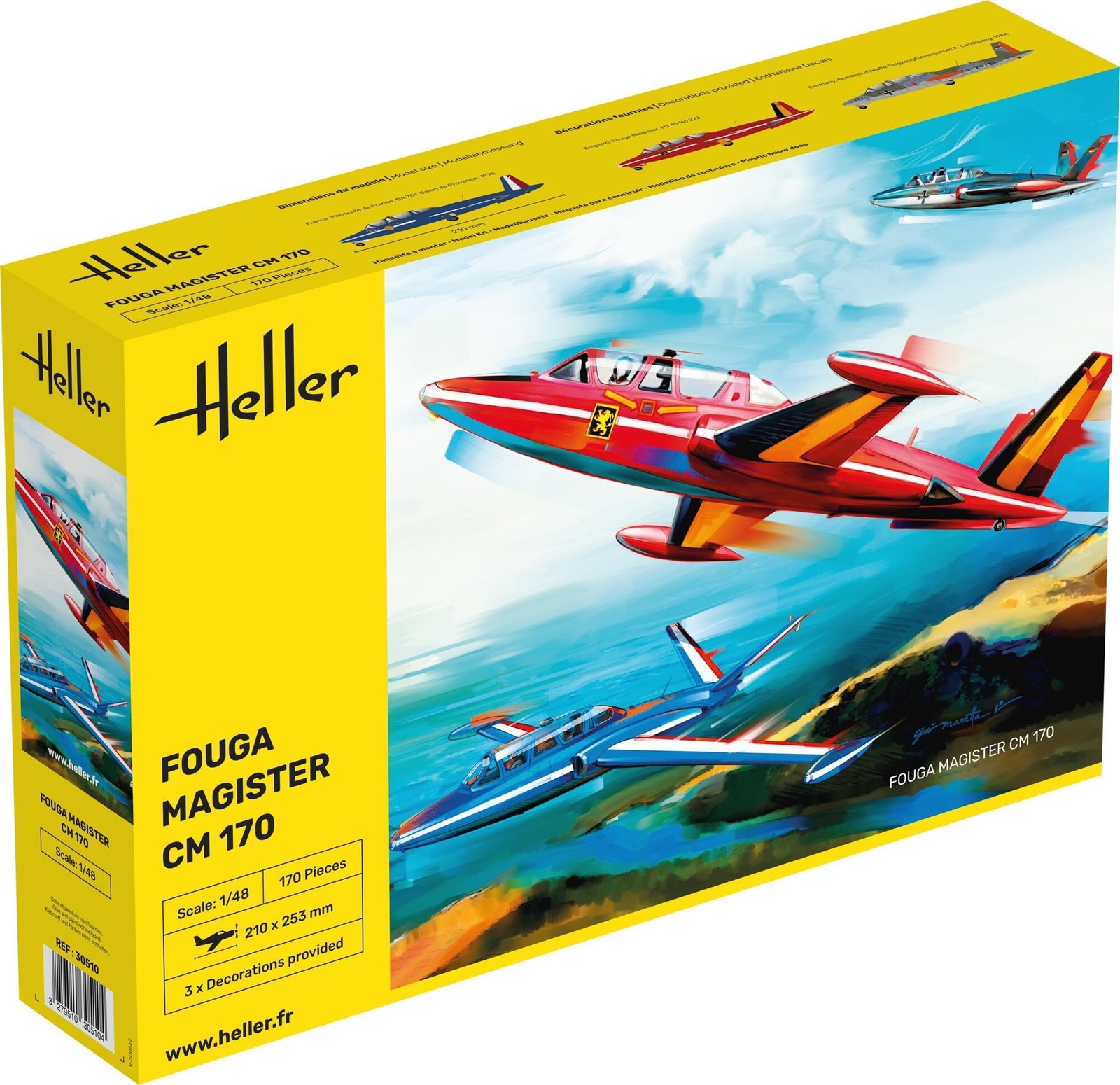 Heller 30510 Fouga Magister см 170 1/48