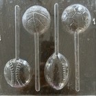 2 Sports Chocolate Candy Molds Baseball Basketball Football And Soccer — photo 3