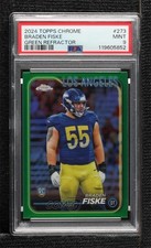 2024 Topps Chrome Rookies Green Refractor /99 Braden Fiske #273 PSA 9 MINT 8d2