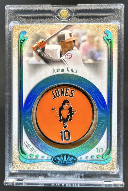 2026 Topps Tier One Adam Jones Bat Knob #1/1 Orioles