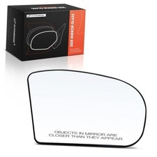 Right Passenger Side Heated Mirror Glass with Backing Plate - Compatible with