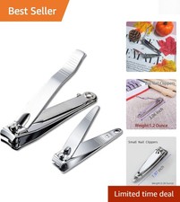 Luxury Nail Clippers Set - Rust-Resistant Stainless Steel Travel Kit for Unisex