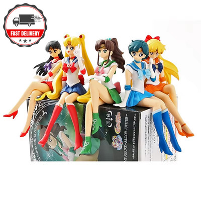 Sailor Moon Hino Rei 13,5 cm PVC Puppe - süßes Autozubehör Sammelfigur