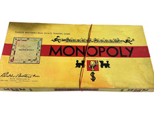 Vintage Parker Brothers Monopoly Board Game 1954 Edition Complete USA