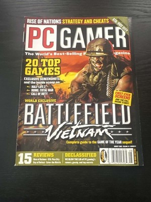 PC Gamer Magazine August 2003 Vol 10 No 8 Battlefield Vietnam Cover