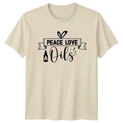 Peace Love Oils Damen T-Shirt Ätherische Öle Aromatherapie Muttertag