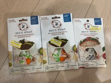 Lot of 3 Bee s Wrap Reusable Sustainable Snac...