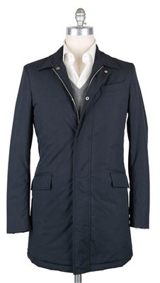 Luigi Borrelli Marineblau Solide Jacke - 40/50 - (OW01114G00170)