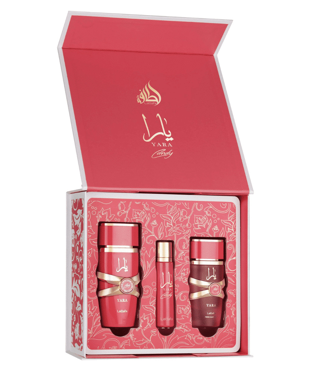 Lattafa Coffret Yara Candy la solution anti-odeur pour rester fraîche et parfumée 24h