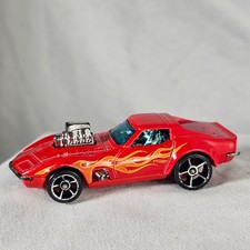 Hot Wheels 68 Corvette Gas Monkey Garage Red Chevy Custom Vette Diecast Flames