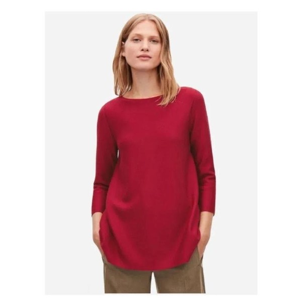 Women COS Sweater Burgundy 38 / M / 46 #6PA5