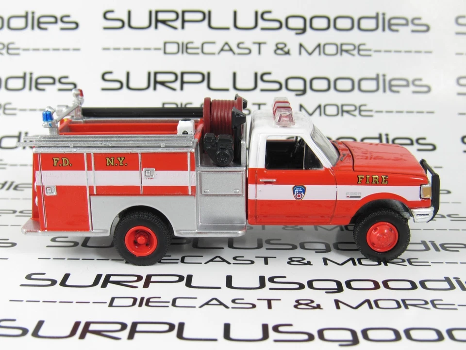 Greenlight 1:64 LOOSE FDNY 1987 FORD F-350 F350 Mini Pumper Fire Engine Truck - Image 4 of 4