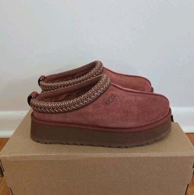 UGG Women's Tazz Slip On Platform Mule Slippers Size US 6 Red Jasper 